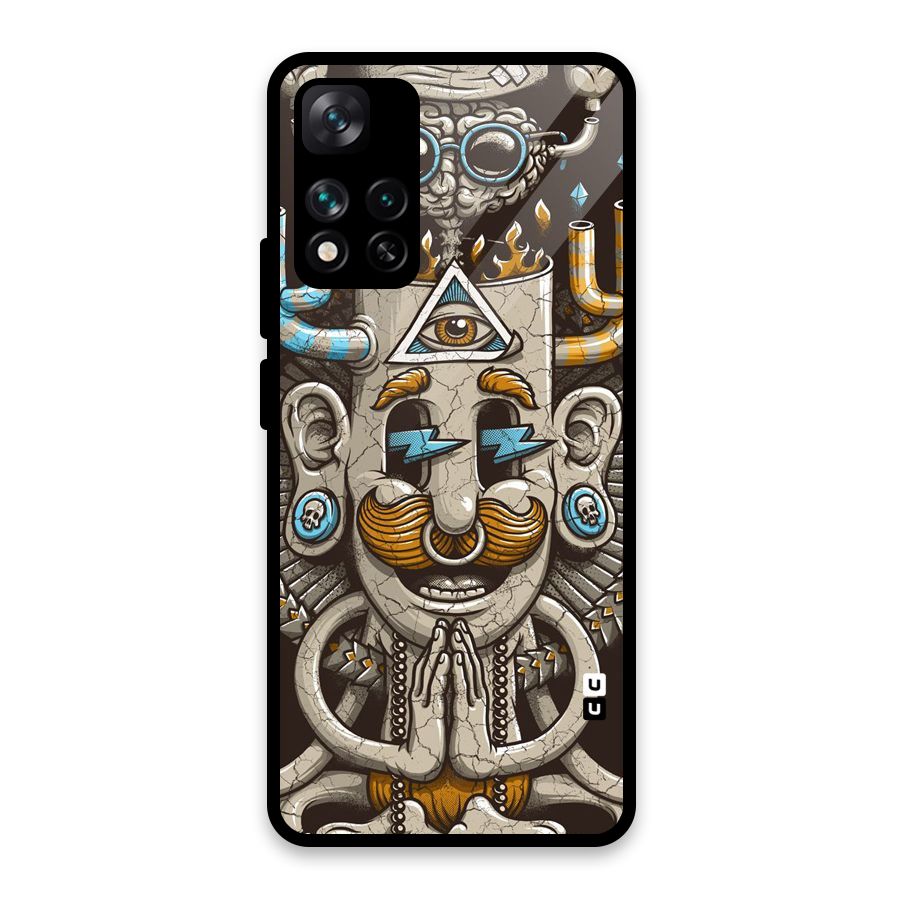 Sculpture Design Glass Back Case for Xiaomi 11i HyperCharge 5G