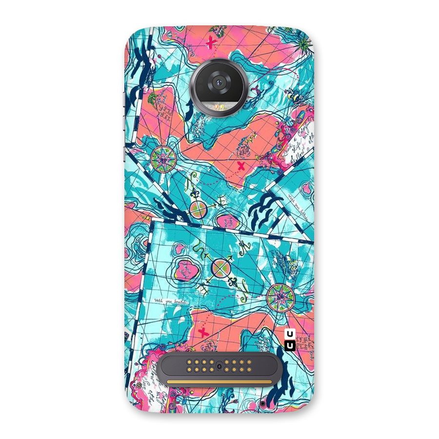 Sea Adventure Back Case for Moto Z2 Play