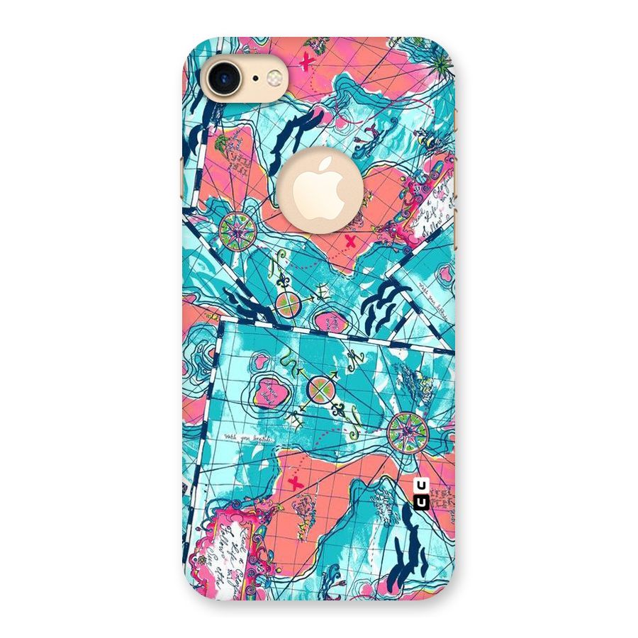 Sea Adventure Back Case for iPhone 7 Logo Cut