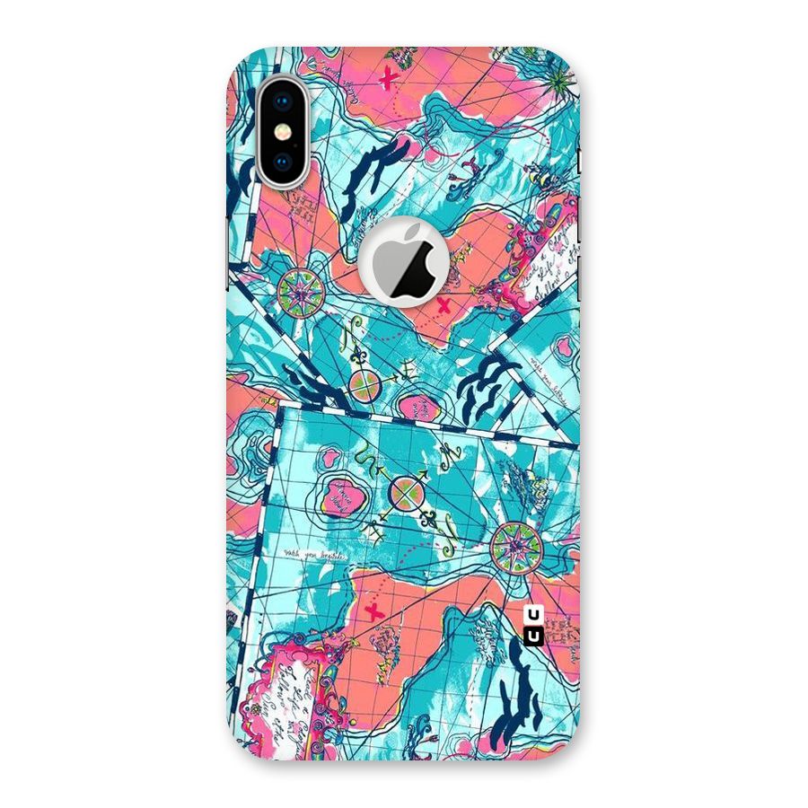Sea Adventure Back Case for iPhone X Logo Cut