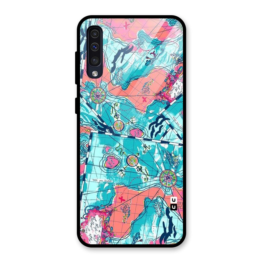 Sea Adventure Glass Back Case for Galaxy A50