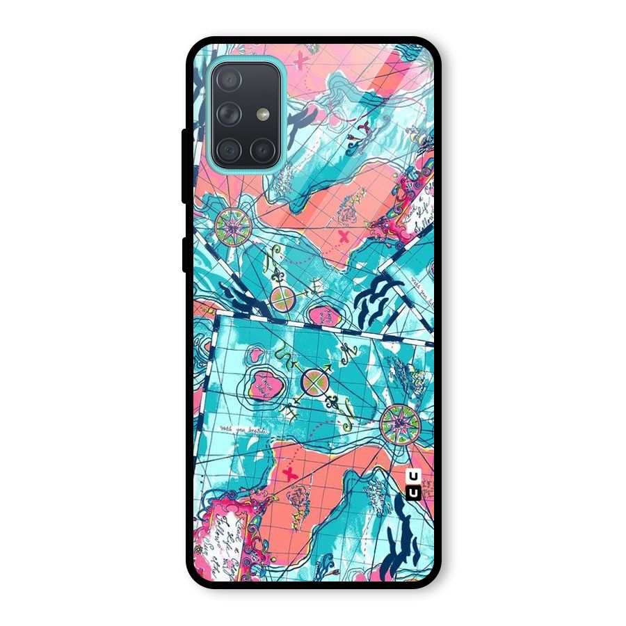 Sea Adventure Glass Back Case for Galaxy A71