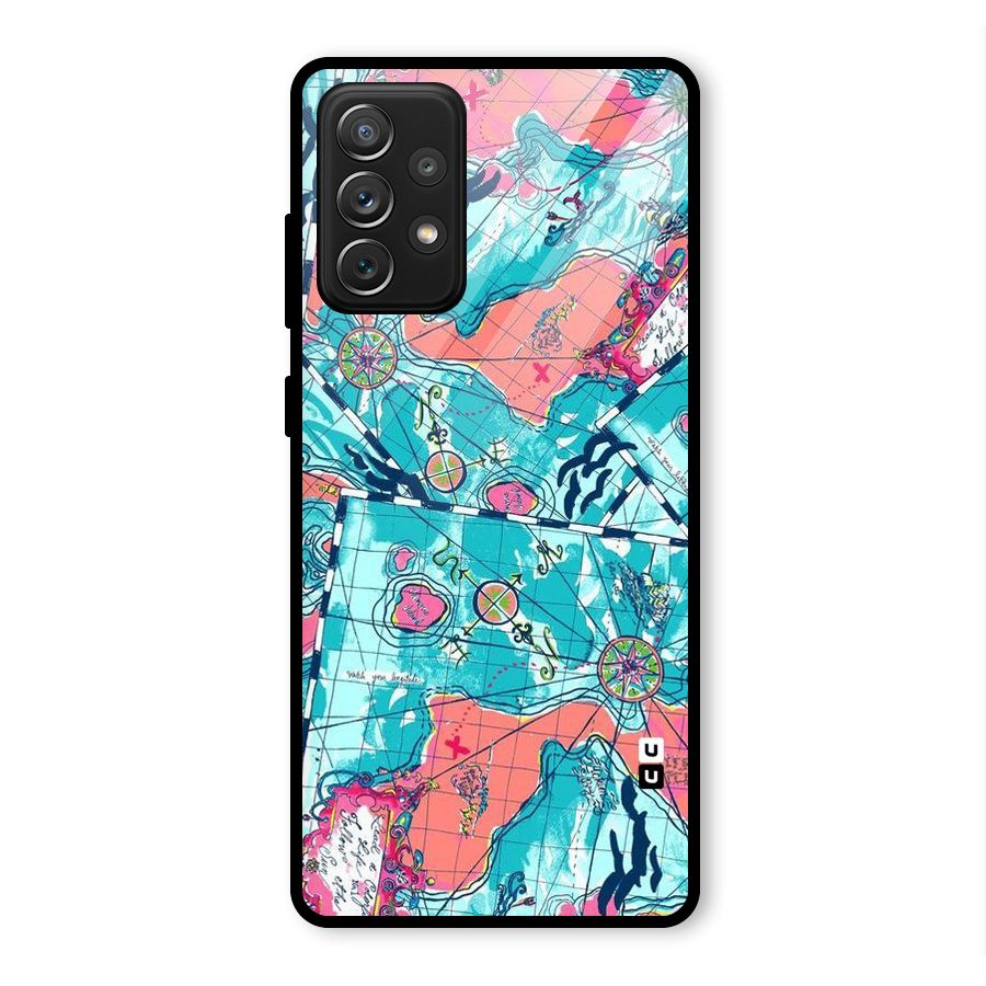 Sea Adventure Glass Back Case for Galaxy A72