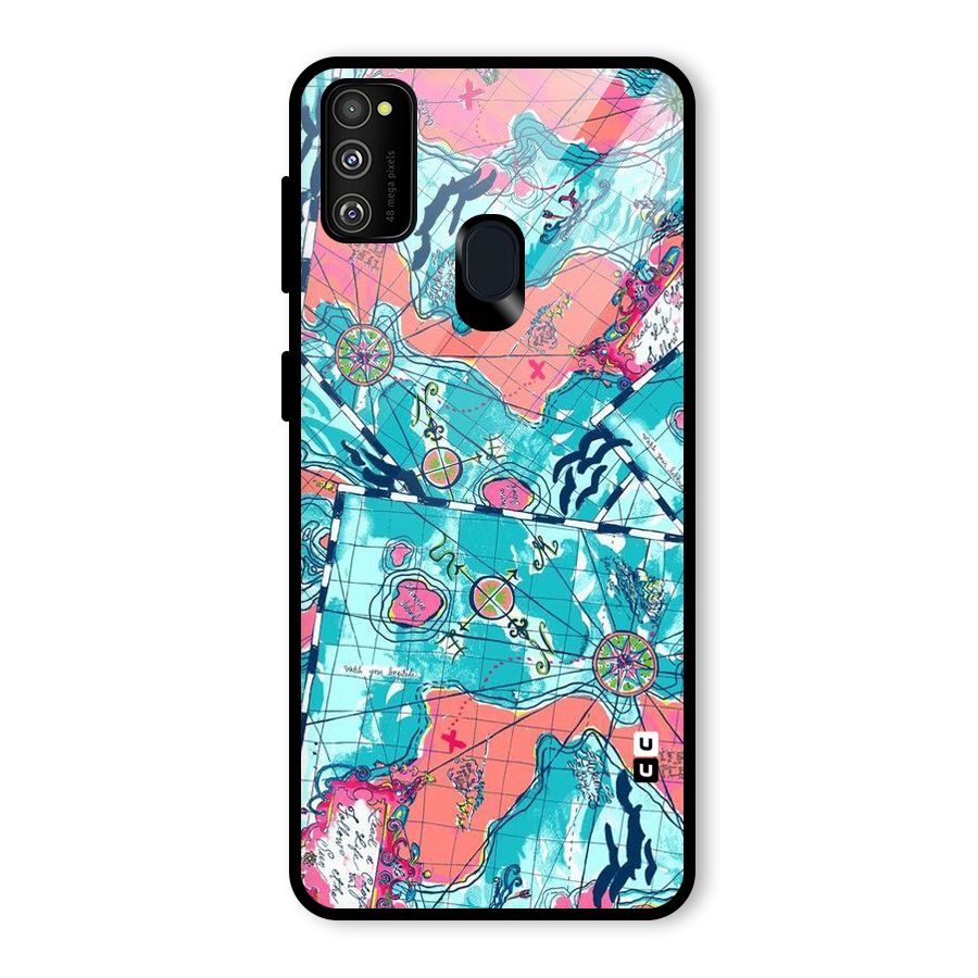 Sea Adventure Glass Back Case for Galaxy M30s
