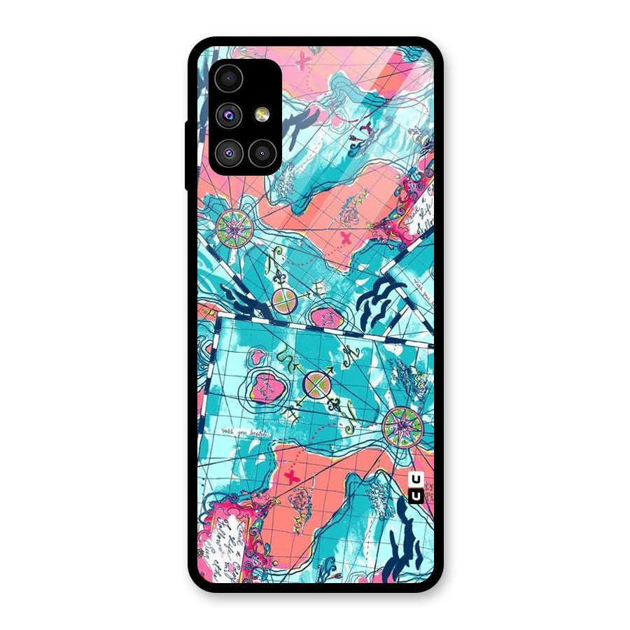 Sea Adventure Glass Back Case for Galaxy M51