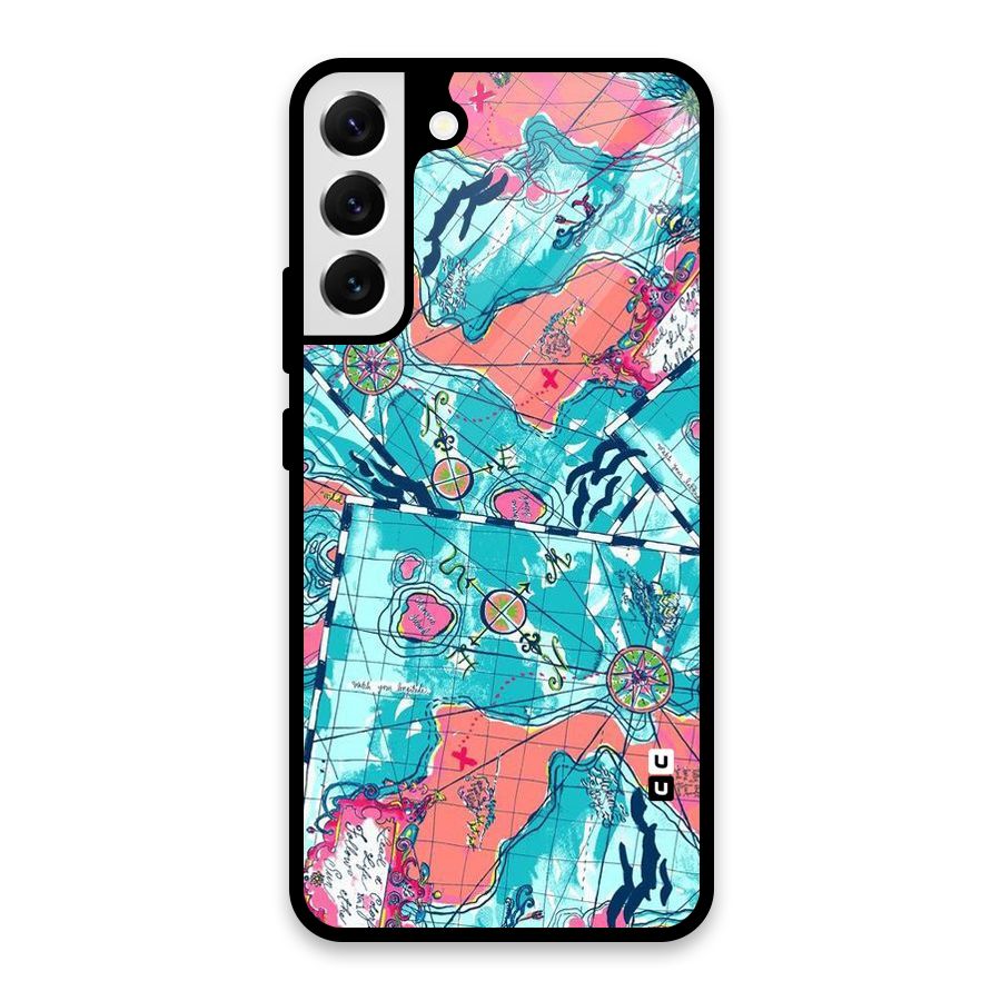 Sea Adventure Glass Back Case for Galaxy S22 Plus 5G