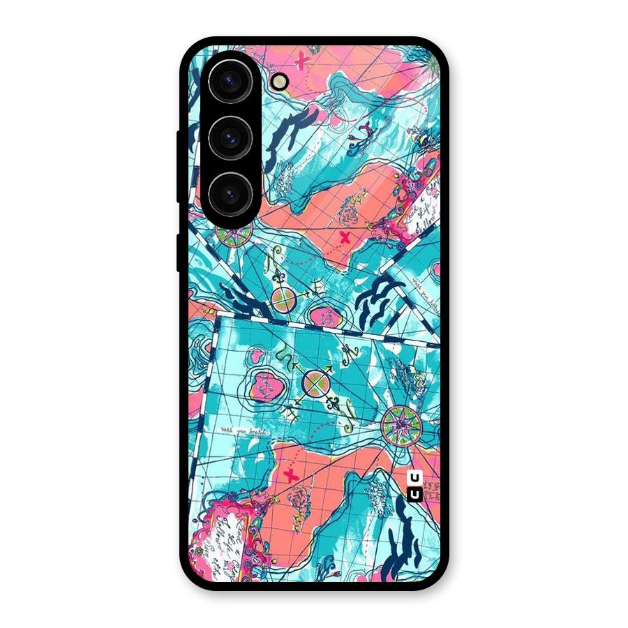 Sea Adventure Glass Back Case for Galaxy S23 Plus