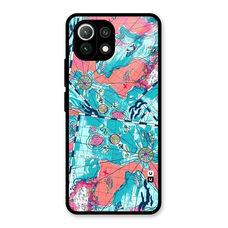 Sea Adventure Glass Back Case for Mi 11 Lite