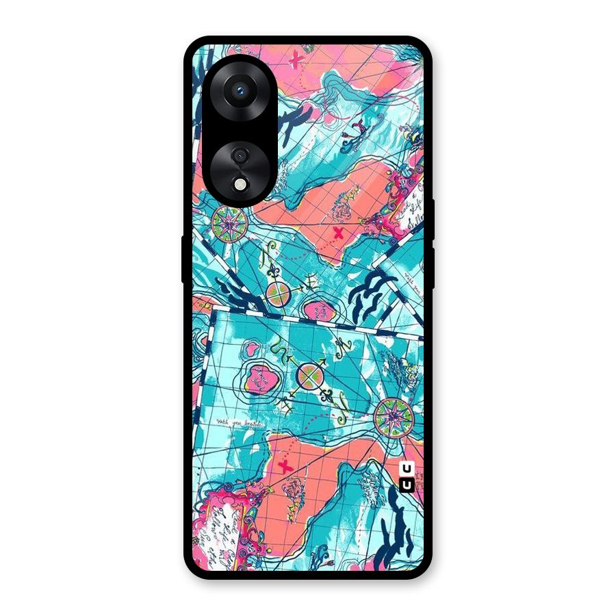 Sea Adventure Glass Back Case for Oppo A78