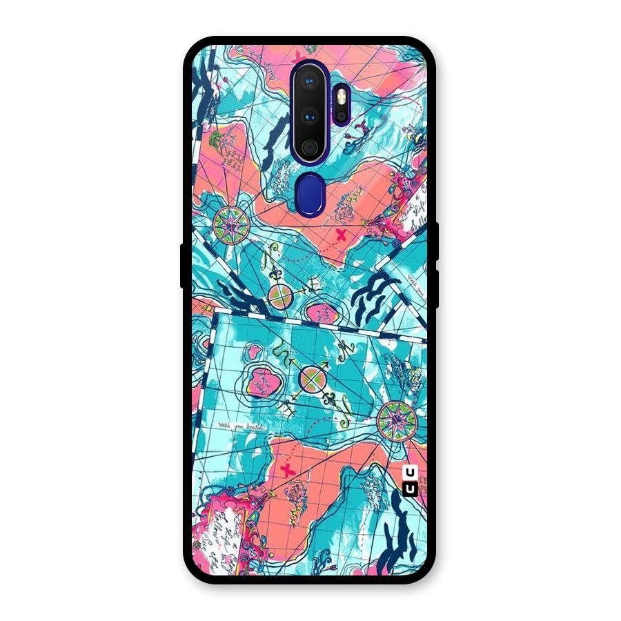 Sea Adventure Glass Back Case for Oppo A9 (2020)
