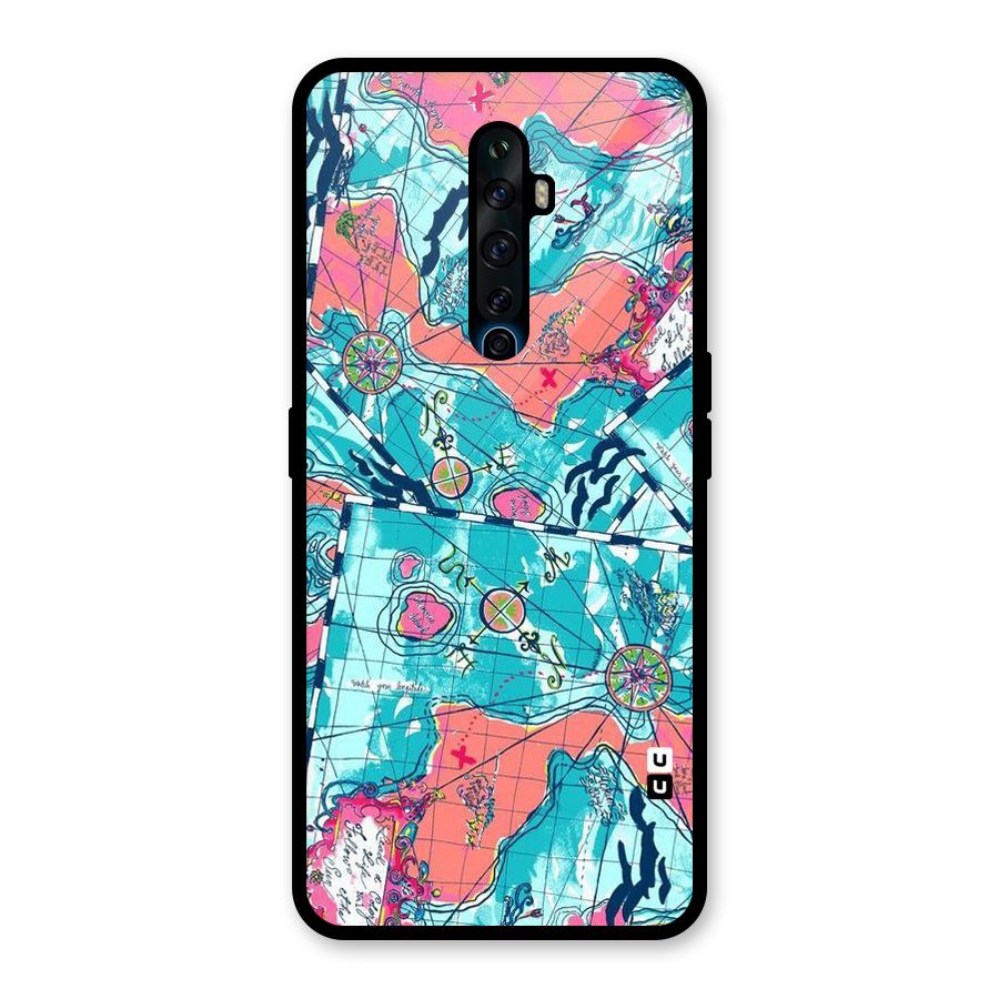 Sea Adventure Glass Back Case for Oppo Reno2 F