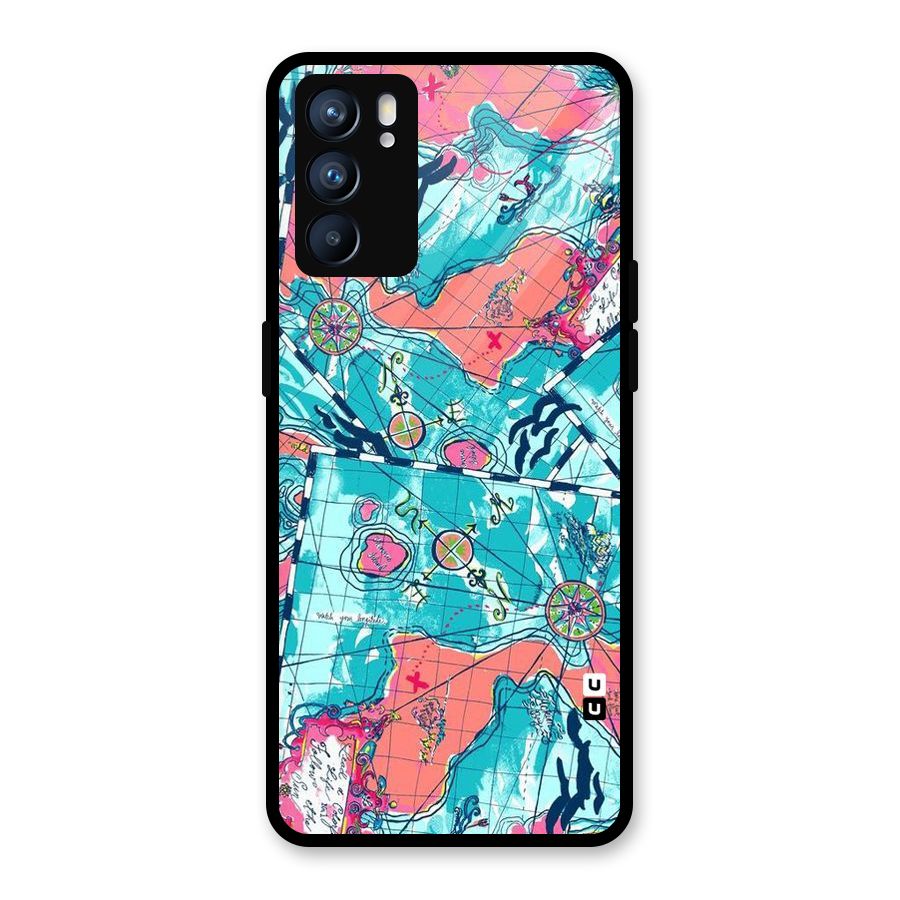 Sea Adventure Glass Back Case for Oppo Reno6 5G