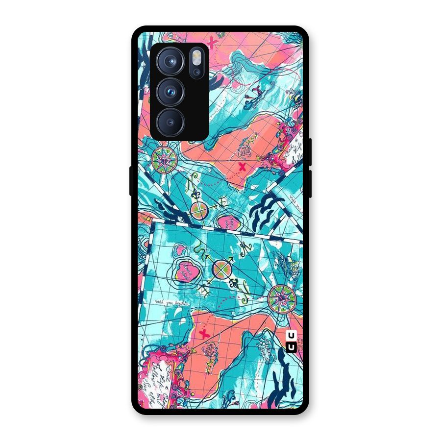 Sea Adventure Glass Back Case for Oppo Reno6 Pro 5G