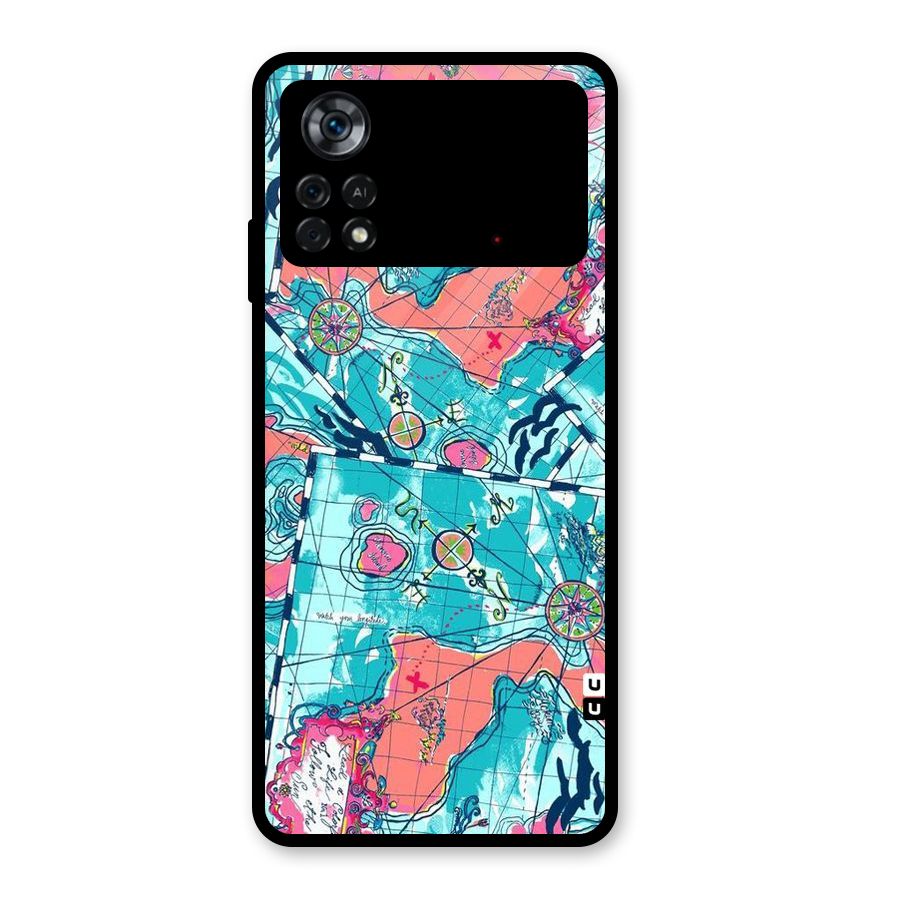 Sea Adventure Glass Back Case for Poco X4 Pro 5G