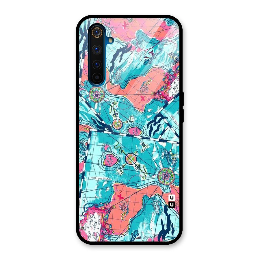 Sea Adventure Glass Back Case for Realme 6 Pro