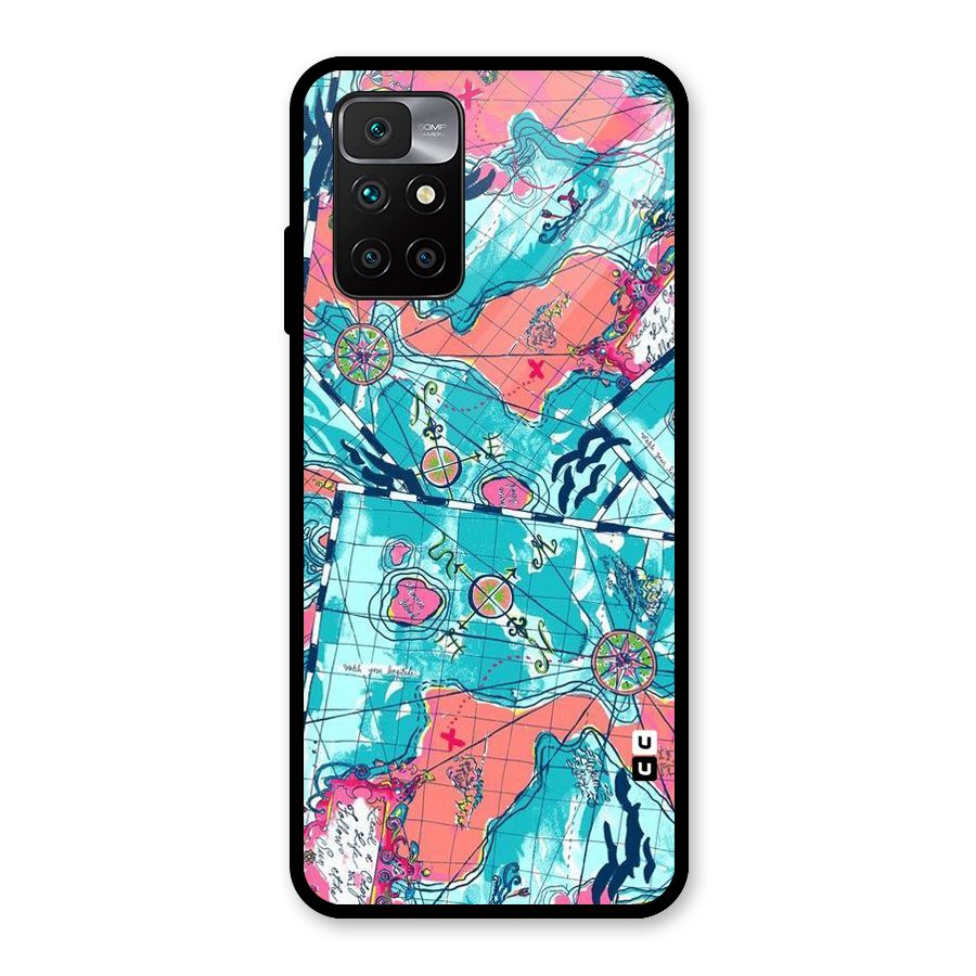Sea Adventure Glass Back Case for Redmi 10 Prime