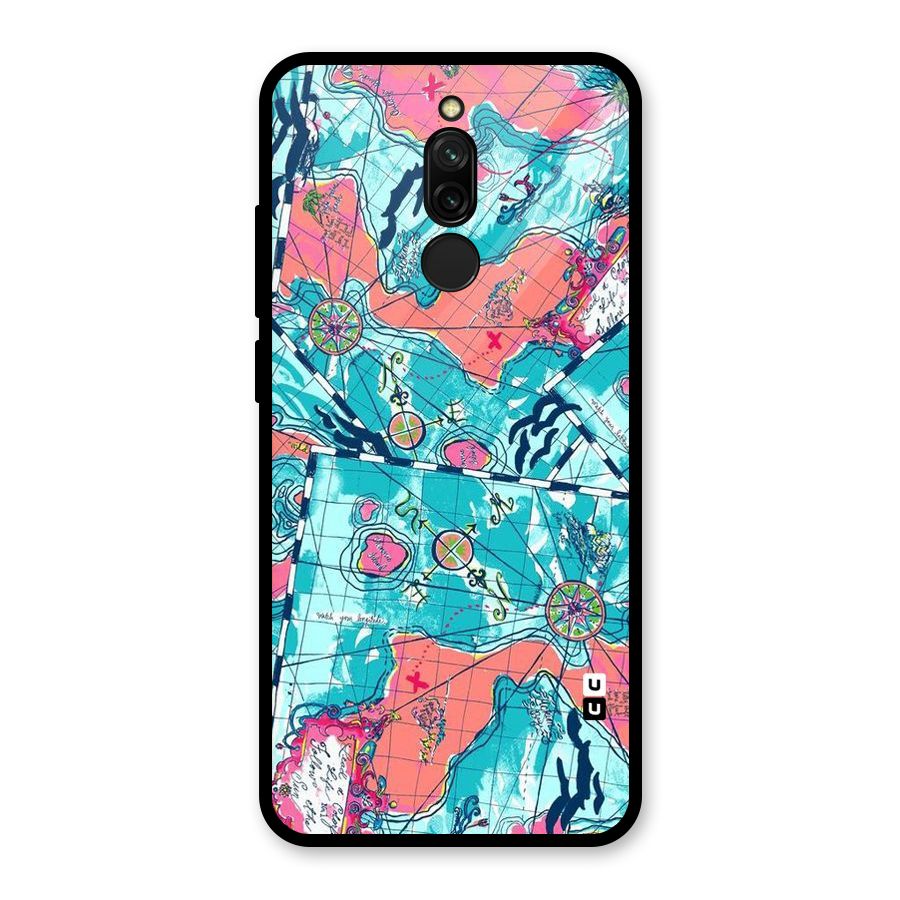 Sea Adventure Glass Back Case for Redmi 8