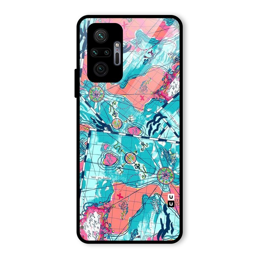 Sea Adventure Glass Back Case for Redmi Note 10 Pro