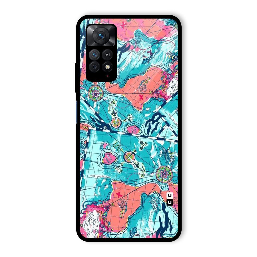 Sea Adventure Glass Back Case for Redmi Note 11 Pro