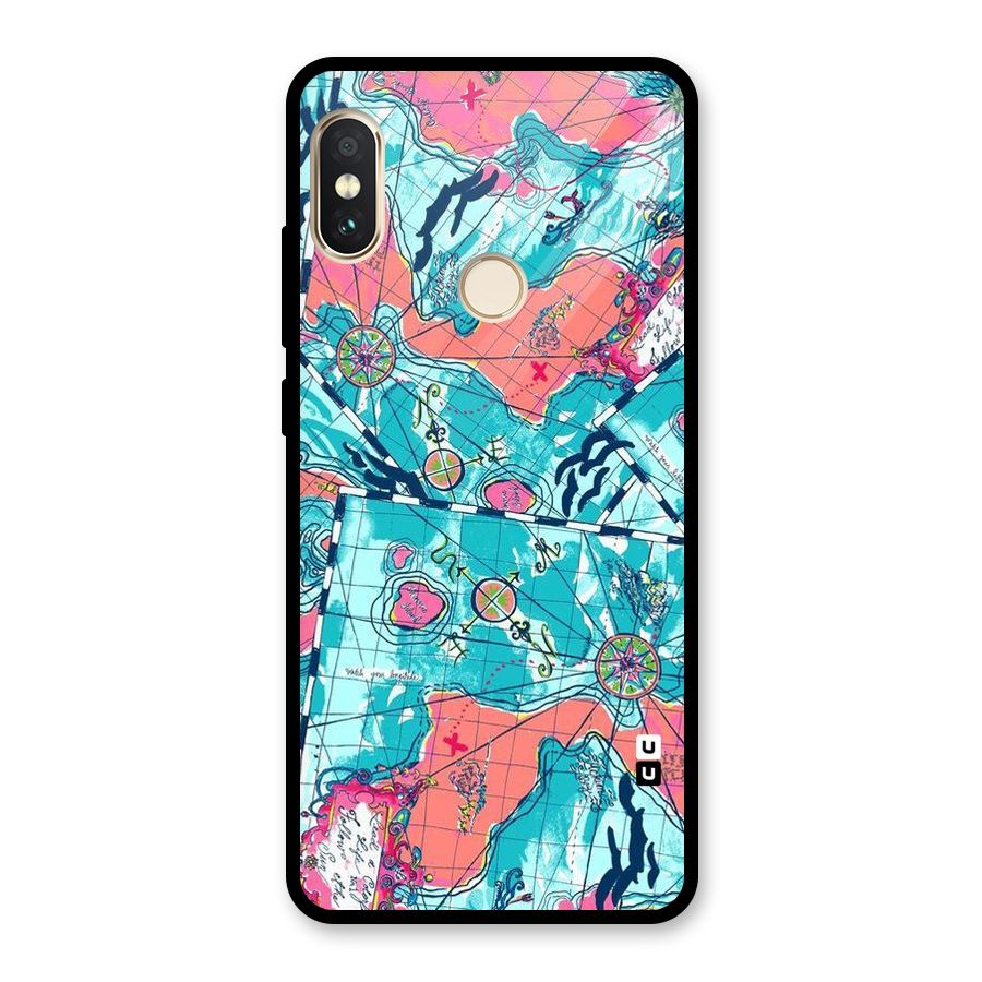 Sea Adventure Glass Back Case for Redmi Note 5 Pro