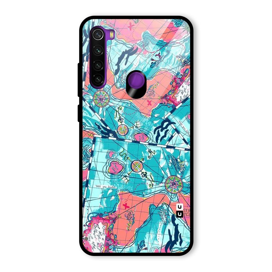 Sea Adventure Glass Back Case for Redmi Note 8