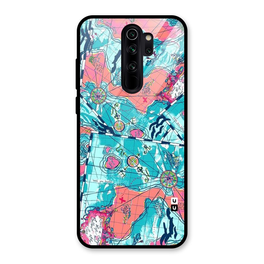 Sea Adventure Glass Back Case for Redmi Note 8 Pro