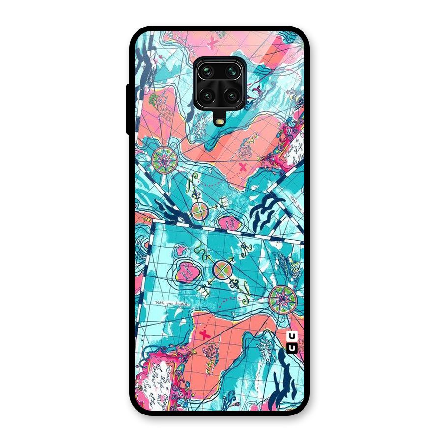 Sea Adventure Glass Back Case for Redmi Note 9 Pro