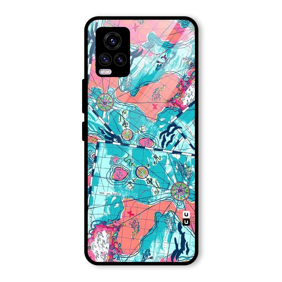 Sea Adventure Glass Back Case for Vivo V20