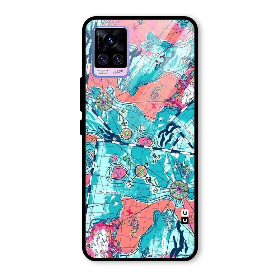 Sea Adventure Glass Back Case for Vivo V20 Pro