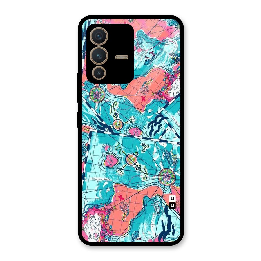 Sea Adventure Glass Back Case for Vivo V23 5G