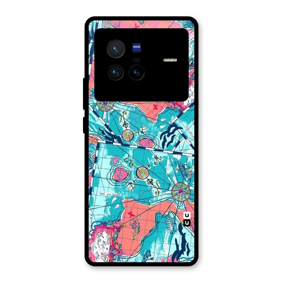 Sea Adventure Glass Back Case for Vivo X80