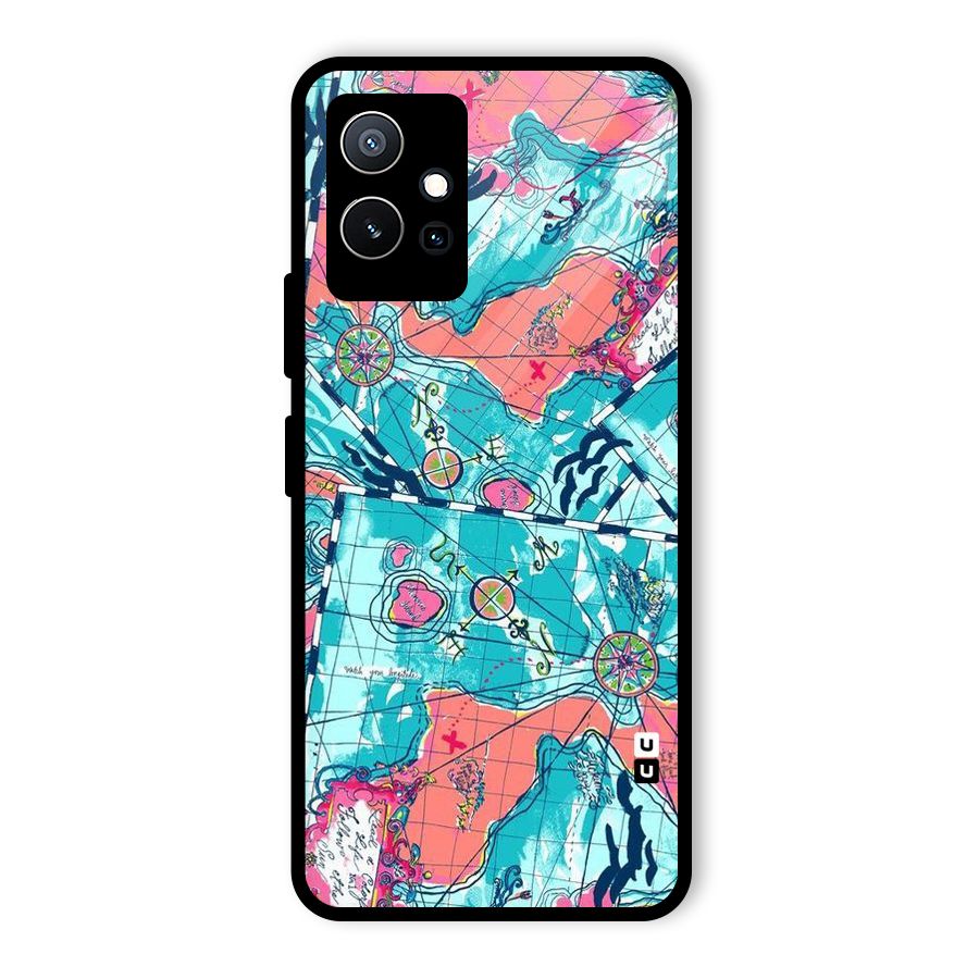 Sea Adventure Glass Back Case for Vivo Y75 5G