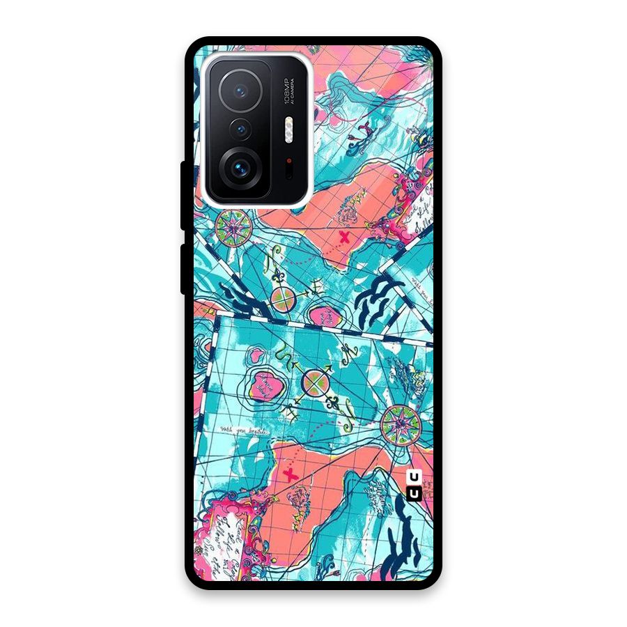 Sea Adventure Glass Back Case for Xiaomi 11T Pro