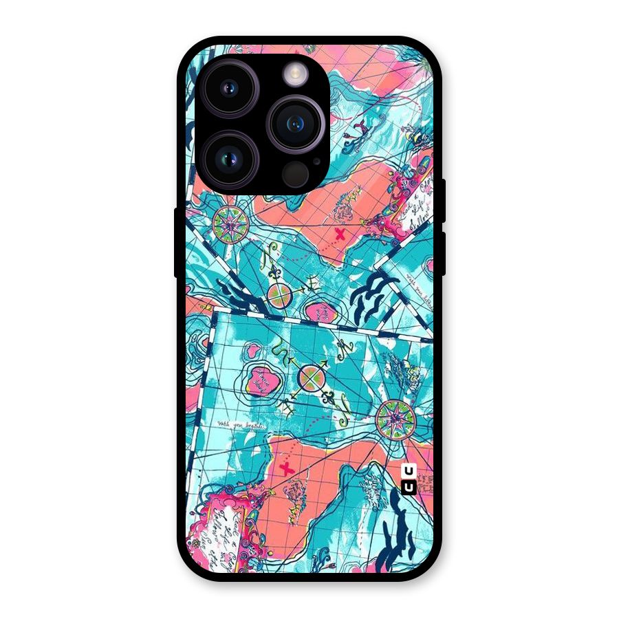 Sea Adventure Glass Back Case for iPhone 14 Pro