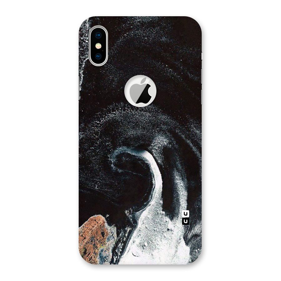 Sea Ice Space Art Back Case for iPhone XS Logo Cut