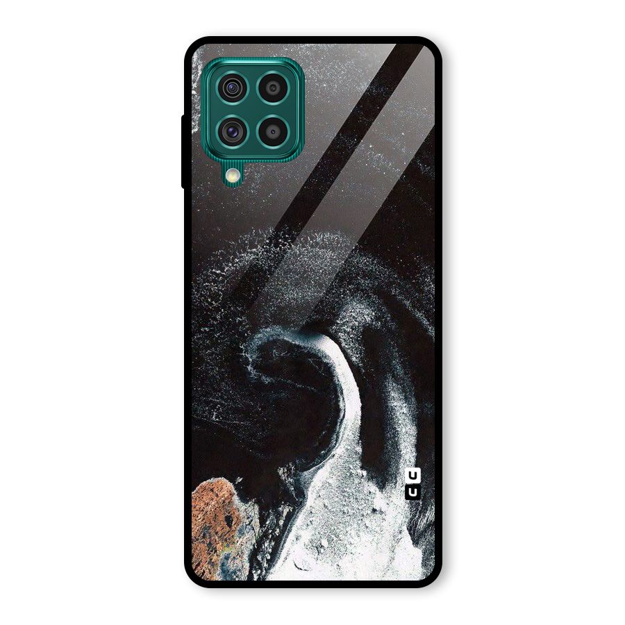 Sea Ice Space Art Glass Back Case for Galaxy F62