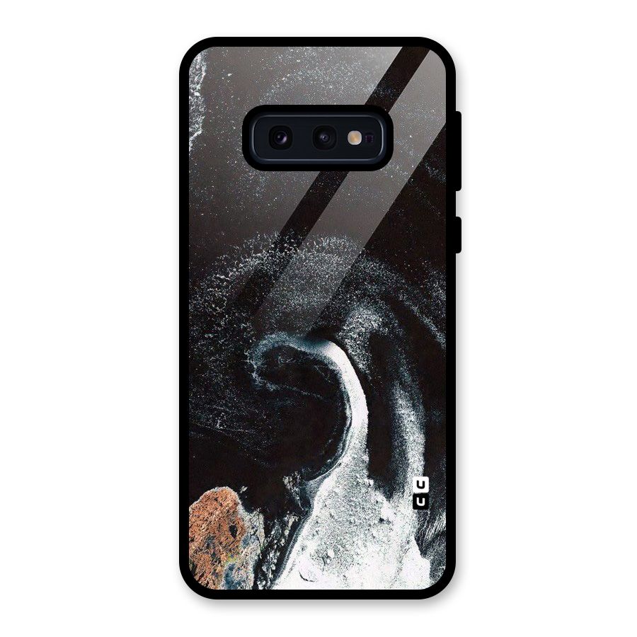 Sea Ice Space Art Glass Back Case for Galaxy S10e