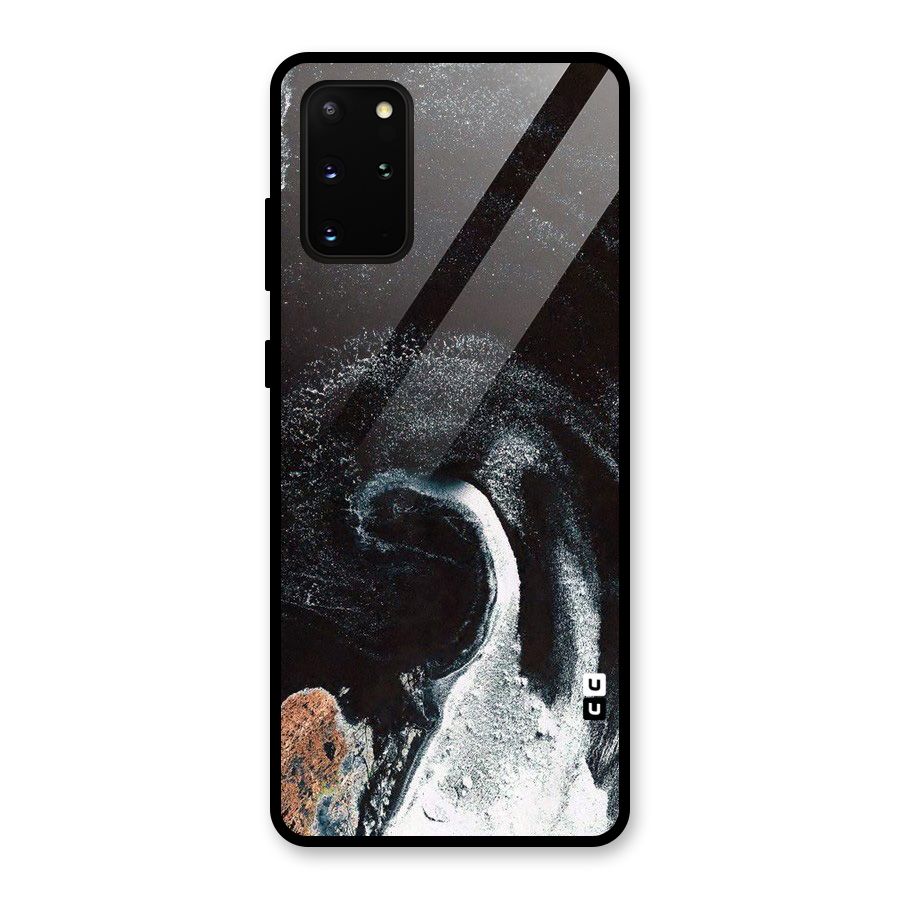 Sea Ice Space Art Glass Back Case for Galaxy S20 Plus