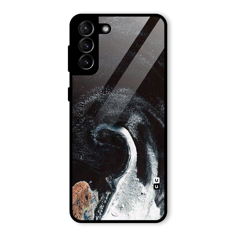 Sea Ice Space Art Glass Back Case for Galaxy S21 Plus