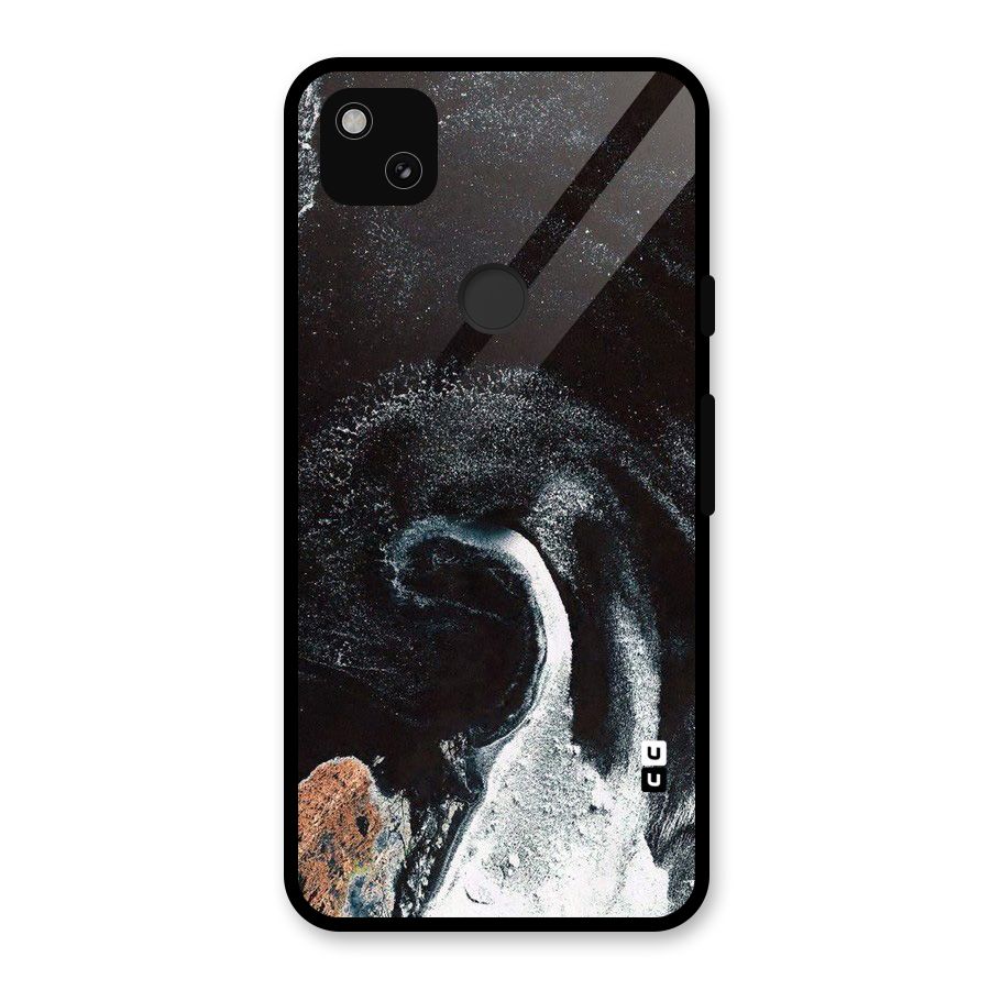 Sea Ice Space Art Glass Back Case for Google Pixel 4a