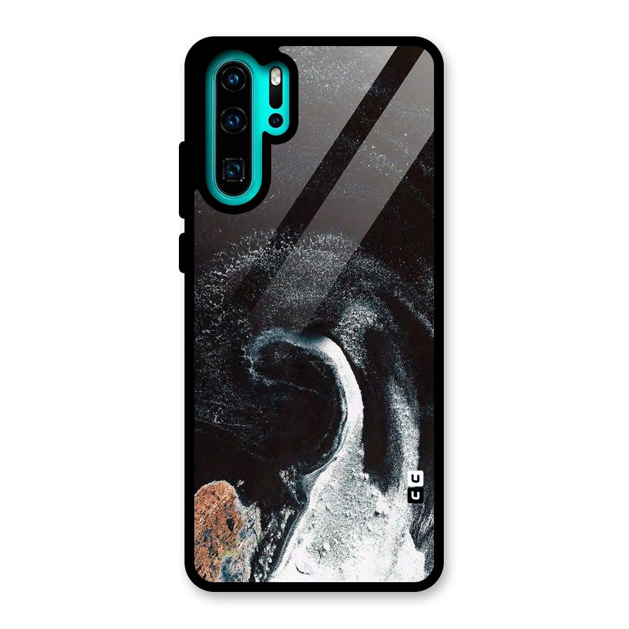 Sea Ice Space Art Glass Back Case for Huawei P30 Pro