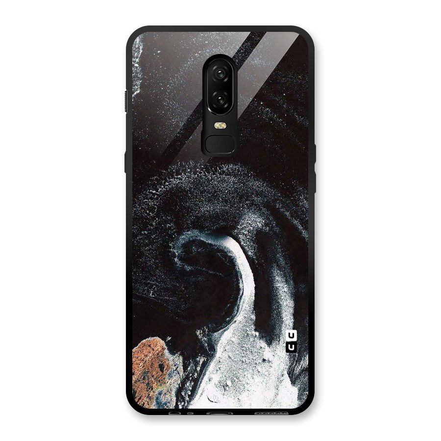 Sea Ice Space Art Glass Back Case for OnePlus 6