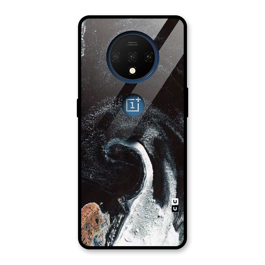 Sea Ice Space Art Glass Back Case for OnePlus 7T