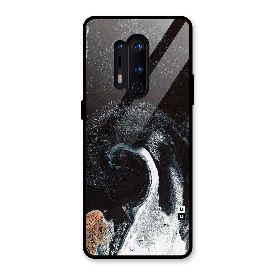 Sea Ice Space Art Glass Back Case for OnePlus 8 Pro