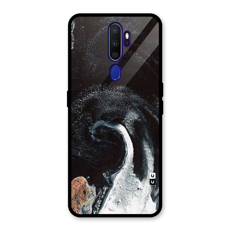 Sea Ice Space Art Glass Back Case for Oppo A9 (2020)