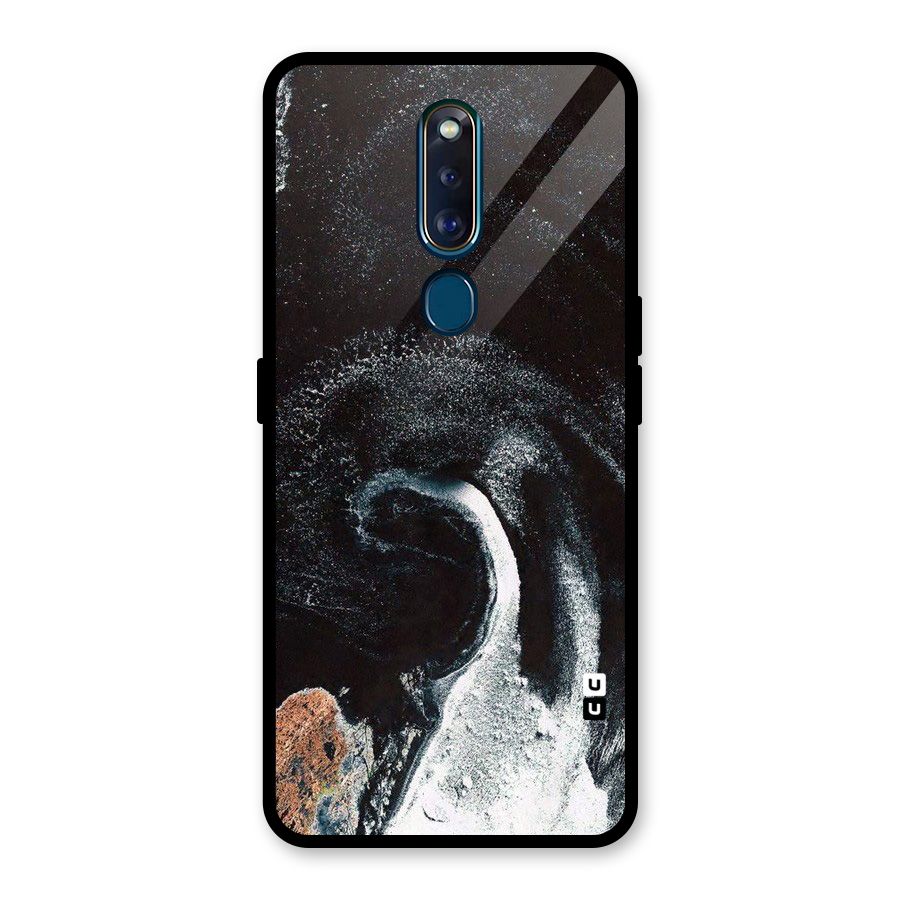 Sea Ice Space Art Glass Back Case for Oppo F11 Pro