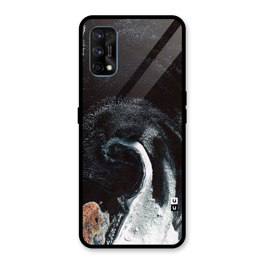 Sea Ice Space Art Glass Back Case for Realme 7 Pro
