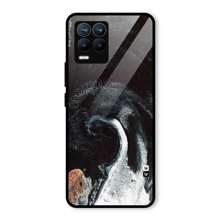 Sea Ice Space Art Glass Back Case for Realme 8 Pro
