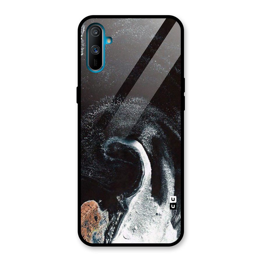 Sea Ice Space Art Glass Back Case for Realme C3