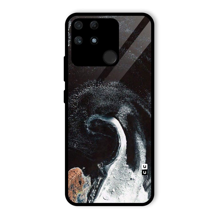 Sea Ice Space Art Glass Back Case for Realme Narzo 50A